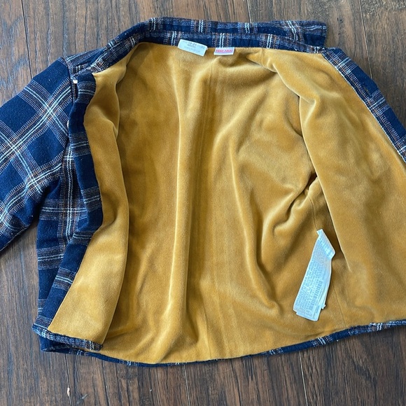 Zara Plaid Thick flannel Shacket 18/24 - Picture 3 of 3